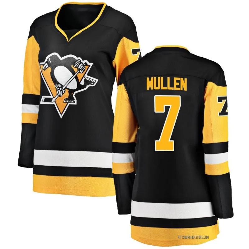 Black Women's Joe Mullen Pittsburgh Penguins Breakaway Home Jersey